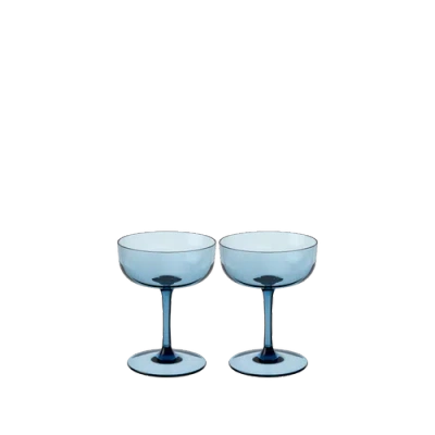 Villeroy & Boch Like Ice Champagne / Dessert Bowl Pair In Blue