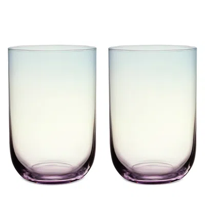 VILLEROY & BOCH LIKE PEARL HIGHBALL TUMBLER, SET OF 2