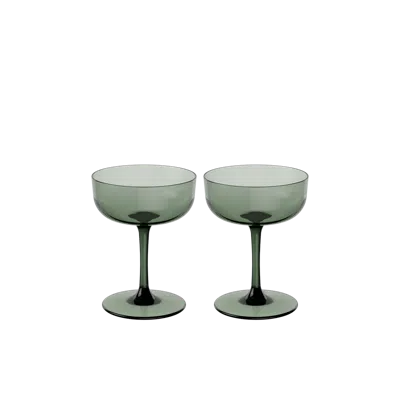 Villeroy & Boch Like Sage Champagne / Dessert Bowl Pair In Green