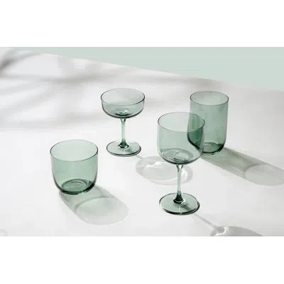 Villeroy & Boch Like Sage Water/juice Tumbler Pair In Green