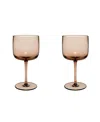 Villeroy & Boch Like Wine Glasses, Set Of 2 In Clay