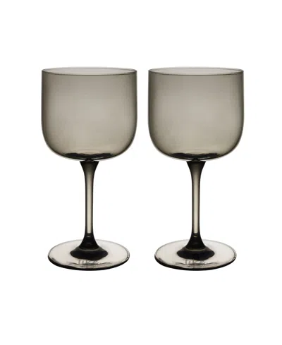 Villeroy & Boch Like Wine Glasses, Set Of 2 In Gray