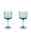 Villeroy & Boch Like Wine Glasses, Set Of 2 In Ice Blue