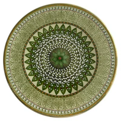 Pre-owned Villeroy & Boch Lilies Of The Valley Decorative Plate Flower Design Made By " In Gold