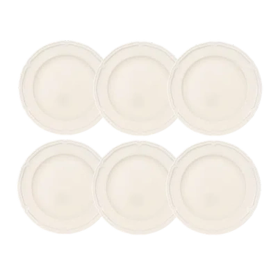 Villeroy & Boch Manoir Dinner Plate Set Of 6 In Neutral
