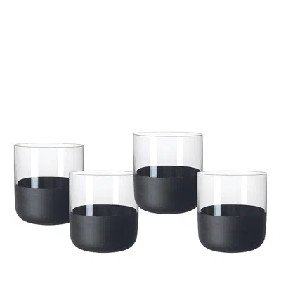 Villeroy & Boch Villeroy Boch Manufacture Rock Shot Glasses, Set Of 4 In Black