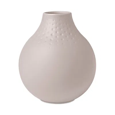 Villeroy & Boch Manufacture Collier Perle Vase, Small In Neutral