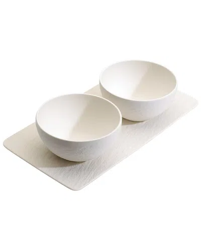 VILLEROY & BOCH VILLEROY & BOCH MANUFACTURE ROCK 3PC CONDIMENT SET