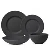 Villeroy & Boch Manufacture Rock 4 Piece Place Setting In Black