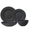 Villeroy & Boch Manufacture Rock 4 Piece Place Setting In Black