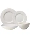 Villeroy & Boch Manufacture Rock Blanc 4 Piece Place Setting