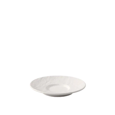 Villeroy & Boch Manufacture Rock Black Espresso Cup Saucer In White
