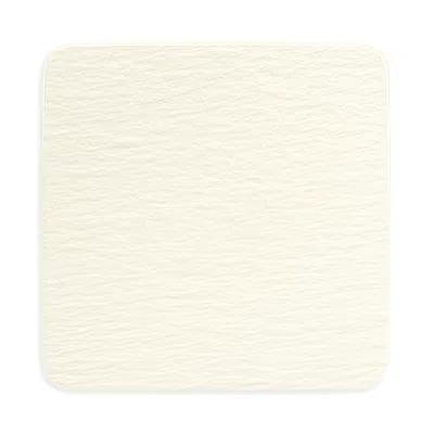 VILLEROY & BOCH MANUFACTURE ROCK BLANC SQUARE BUFFET PLATE,42402680