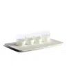Villeroy & Boch Manufacture Rock Blanc Tasting Shot Glasses, Set Of 5