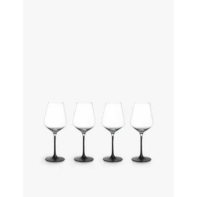 Villeroy & Boch Manufacture Rock Crystal-glass Wine Glasses Set Of Four In Transparent