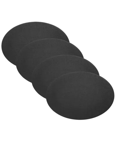 Villeroy & Boch Manufacture Rock Faux Leather Placemat, Set Of 4 In Black