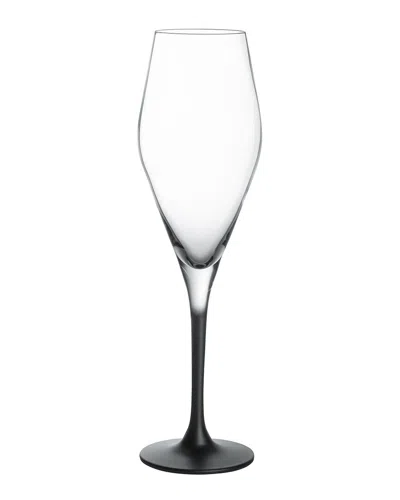 Villeroy & Boch Manufacture Rock Flutes (set Of 4) In Transparent