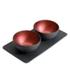 Villeroy & Boch Manufacture Rock Glow 3pc Condiment Set In Black