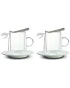 Villeroy & Boch Manufacture Rock Insulated Coffee For Two Set In White