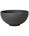 Villeroy & Boch Manufacture Rock Medium Rice Bowl In Black