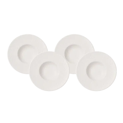 Villeroy & Boch Manufacture Rock Pasta Bowl Set Of 4 In White