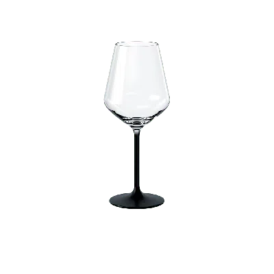 Villeroy & Boch Manufacture Rock White Wine Goblet Set Of 4 In Clear