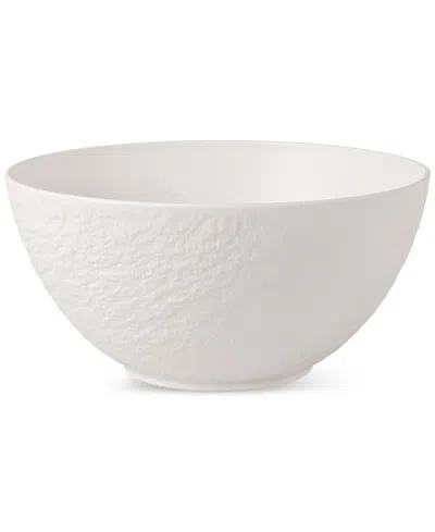 Villeroy & Boch Manufacture Rock Salad Bowl In White