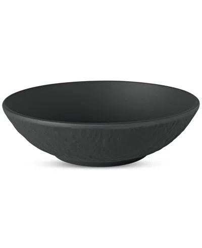 Villeroy & Boch Manufacture Rock Shallow Dipping Bowl In Black