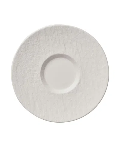 Villeroy & Boch Manufacture Rock Porcelain Saucer 17cm In White