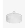 Villeroy & Boch Manufacture Travertine Borosilicate-glass Cloche 25.5cm In Transparent