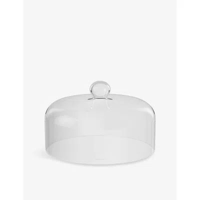 Villeroy & Boch Manufacture Travertine Borosilicate-glass Cloche 25.5cm In Transparent