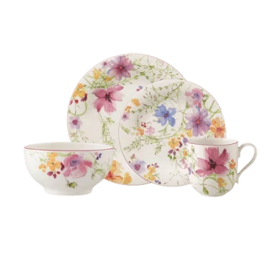 Villeroy & Boch Mariefleur Basic 4 Piece Place Setting D, S, Rb, M In Multi