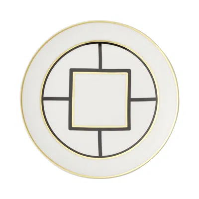 VILLEROY & BOCH METRO CHIC SALAD PLATE WITH WHITE RIM