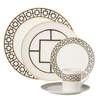 Villeroy & Boch Metro Chic 5-piece Dinnerware Set In Gold