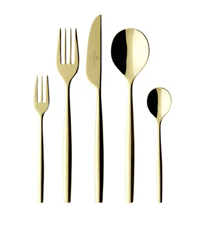 Villeroy & Boch Metrochic D'or 30-piece Cutlery Set In Metallic