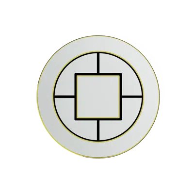 VILLEROY & BOCH VILLEROY & BOCH METROCHIC SALAD PLATE  WHITE RIM