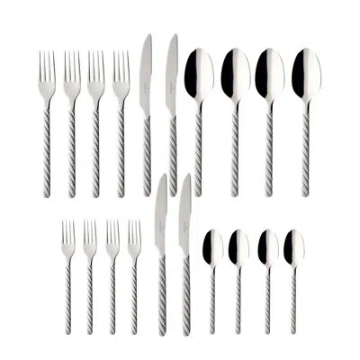 Villeroy & Boch Montauk 20 Piece Stainless Steel Flatware Set, Service For 4