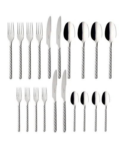 Villeroy & Boch Montauk 20pc Flatware Set In Silver