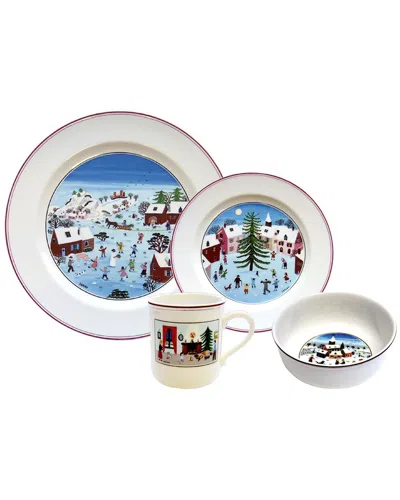 VILLEROY & BOCH VILLEROY & BOCH NAIF CHRISTMAS 4PC DINNERWARE SET