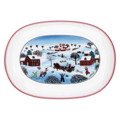 Villeroy & Boch Naif Christmas Pickle Dish In White
