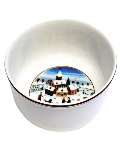 Villeroy & Boch Naif Christmas Soup/cereal Bowl In White