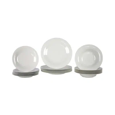 Villeroy & Boch New Cottage Basic 18 Piece Dinnerware Set Service For 6 In White