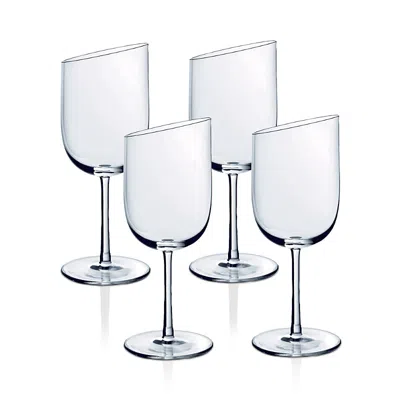 VILLEROY & BOCH NEW MOON WHITE WINE GLASSES, SET OF 4