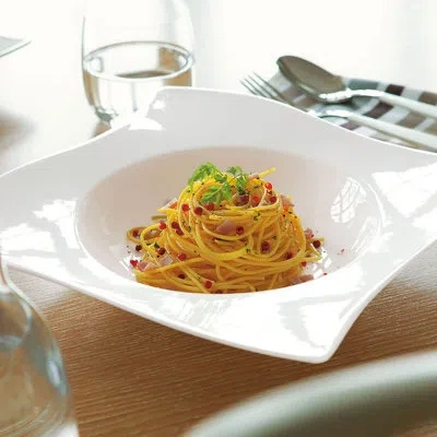 Villeroy & Boch New Wave 11.75" Pasta Plate In White