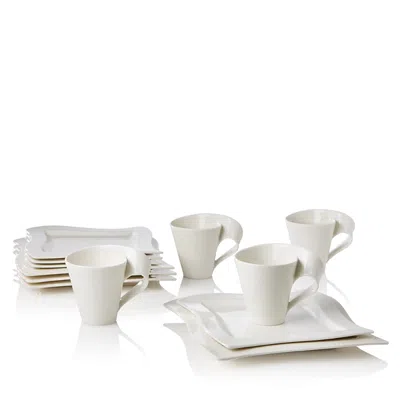 Villeroy & Boch New Wave 12 Piece Set In White