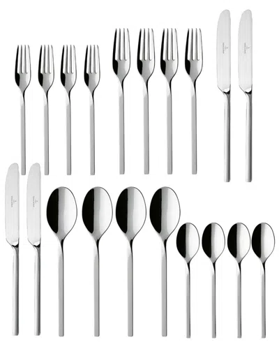 Villeroy & Boch New Wave 20pc Flatware Set In Silver