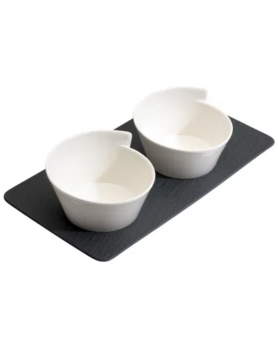 VILLEROY & BOCH VILLEROY & BOCH NEW WAVE 3PC CONDIMENT SET
