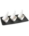 Villeroy & Boch New Wave 4 Pc. Dip Set In White