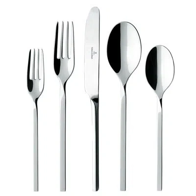 Villeroy & Boch New Wave 5 Piece 18/10 Stainless Steel Flatware Set, Service For 1