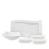 Villeroy & Boch New Wave 5 Piece Serving Set In White